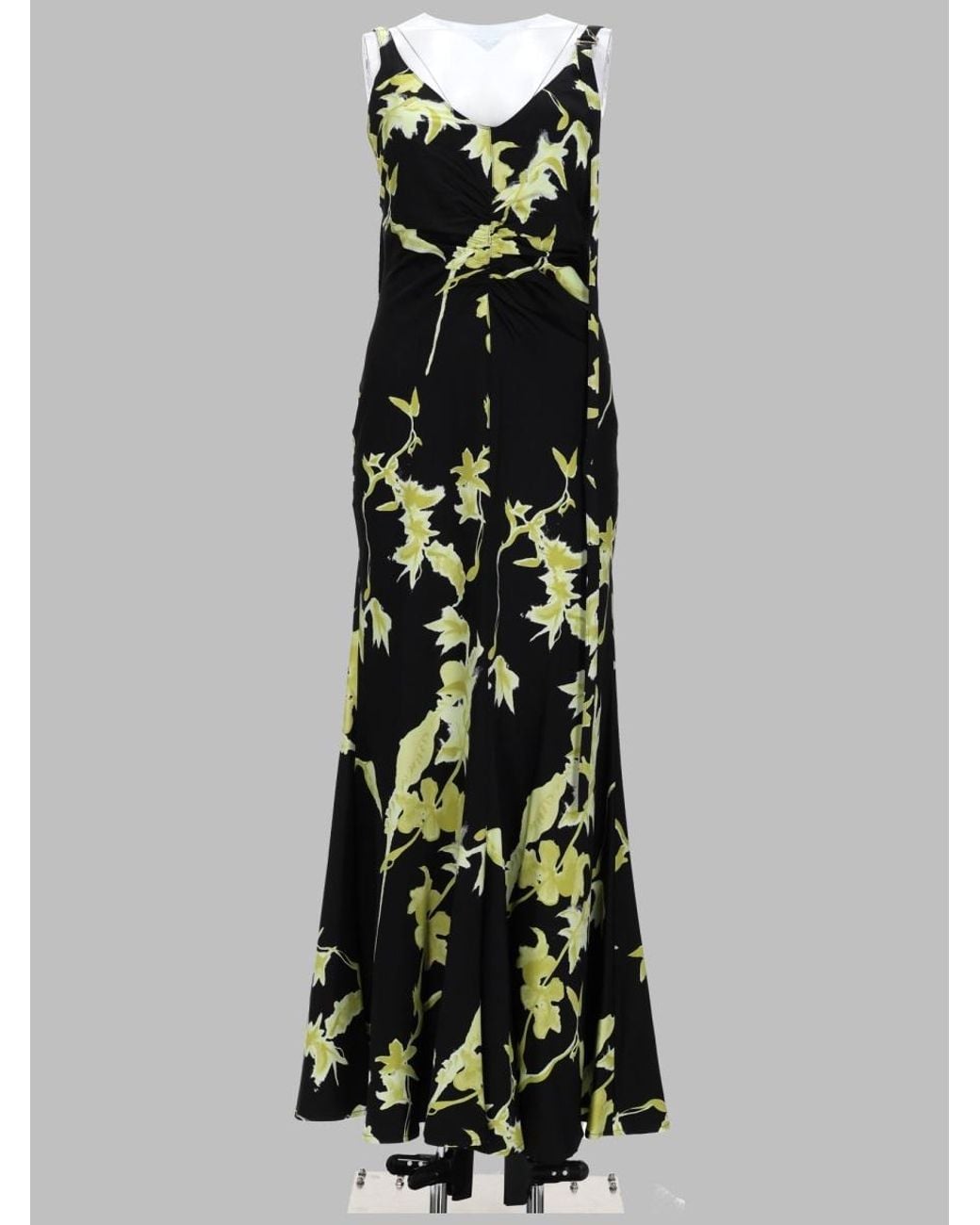 Sportmax White Viscose & Elastane Gown With-Inspired Pattern, Balia