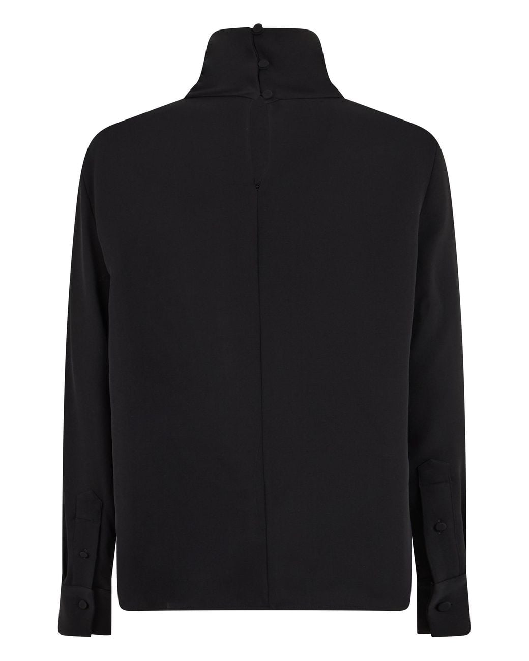 Balenciaga Black Blouse With Collar