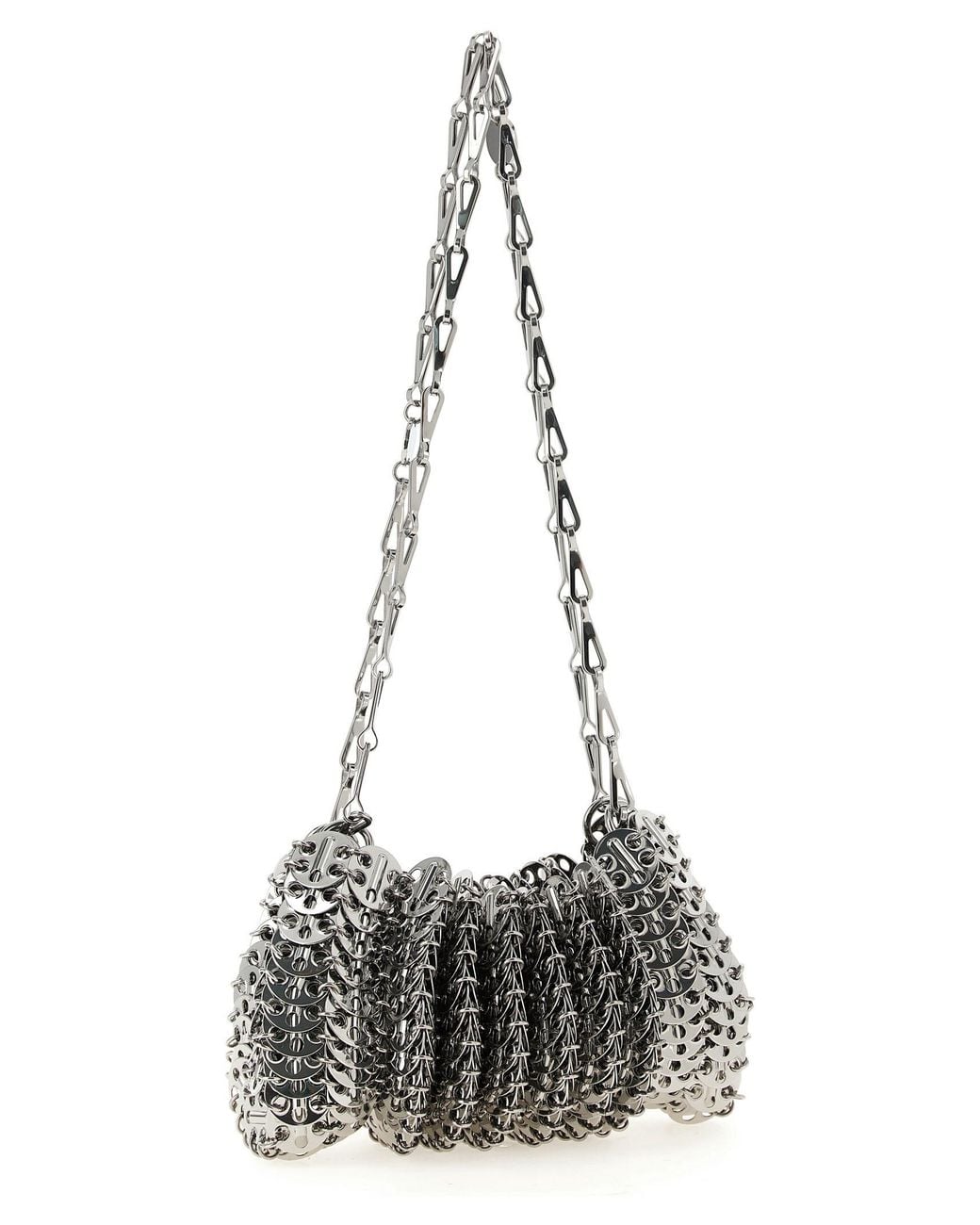 Rabanne White 'Chainmail' Shoulder Bag