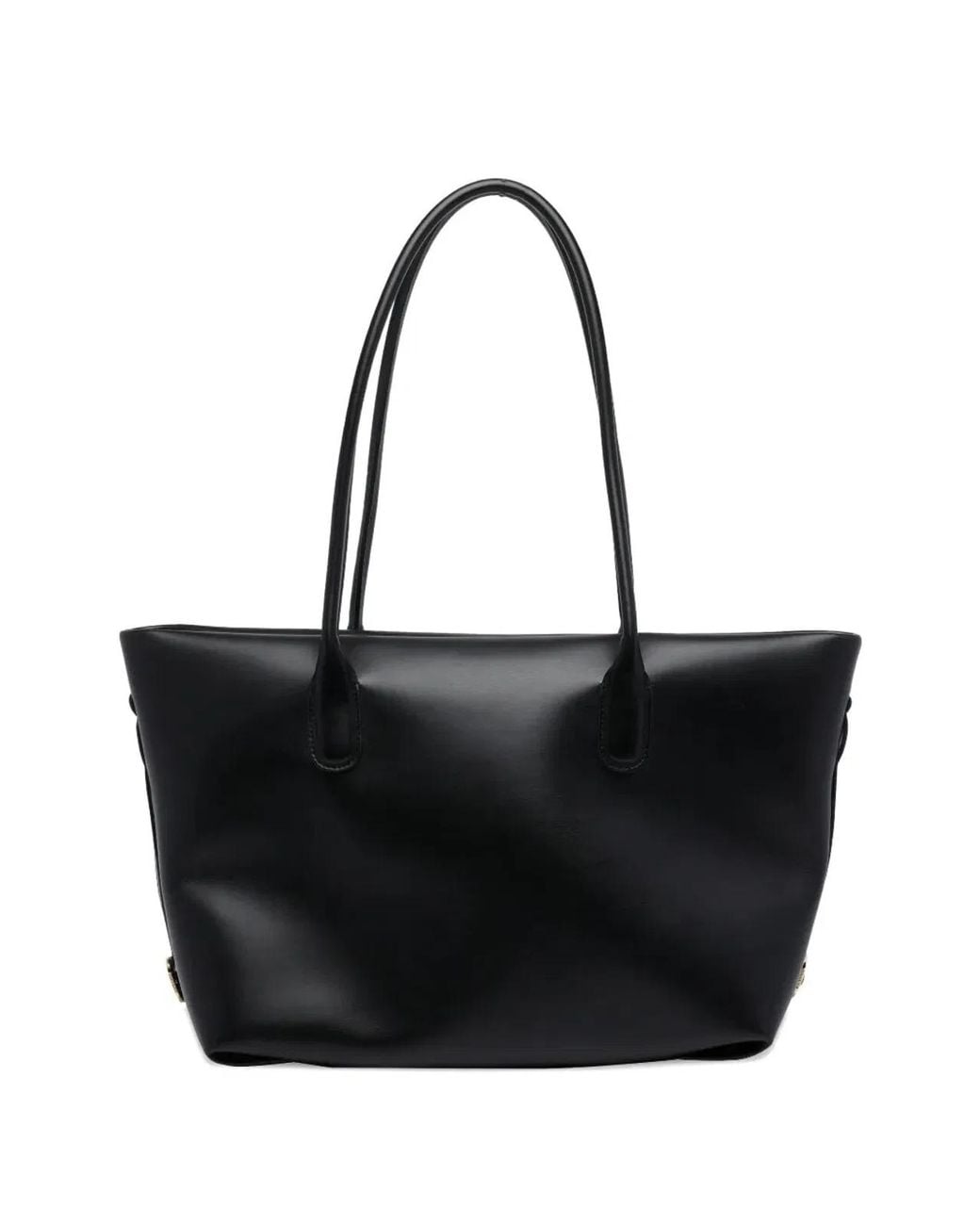 THEMOIRÈ Black Polyurethane Recycled Pre Consumer Other Recycled Post Consumer Polyester Handbag