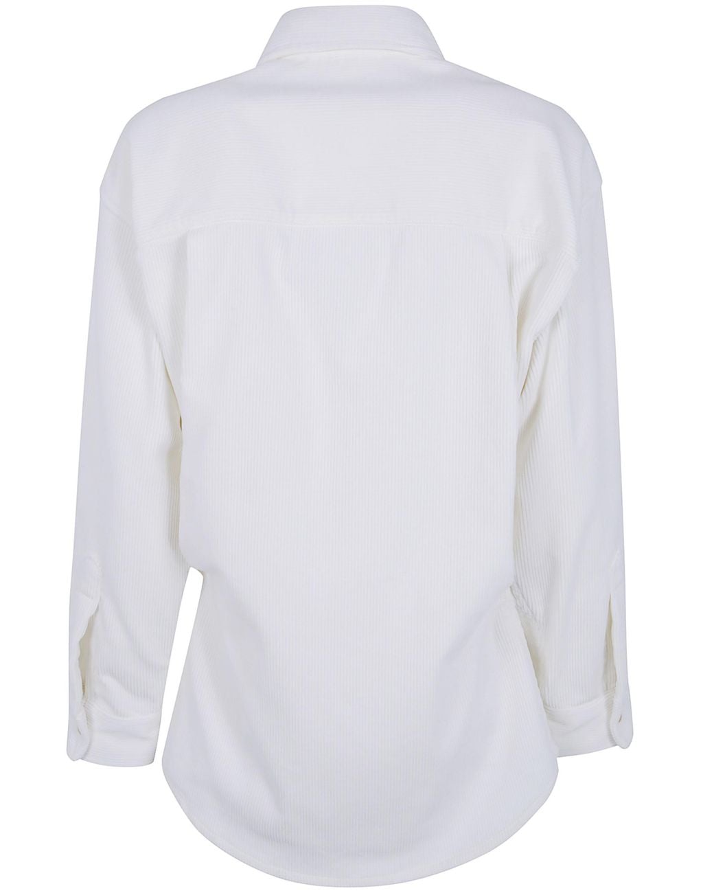DARKPARK White "Anne" Corduroy Tailored Shirt