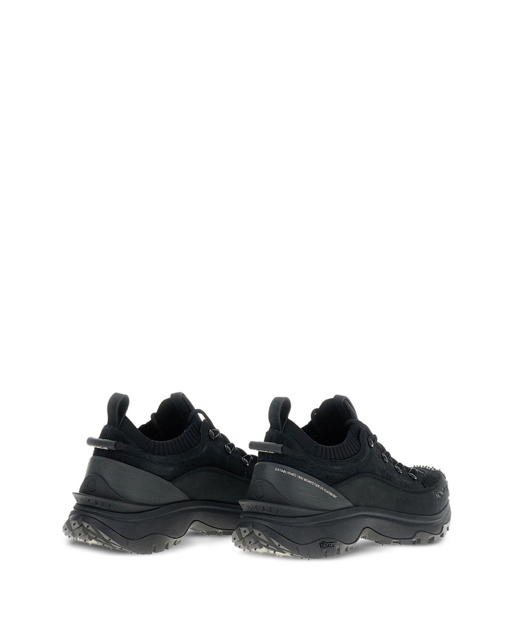Moncler Black Lite Low-Top Sneakers for men