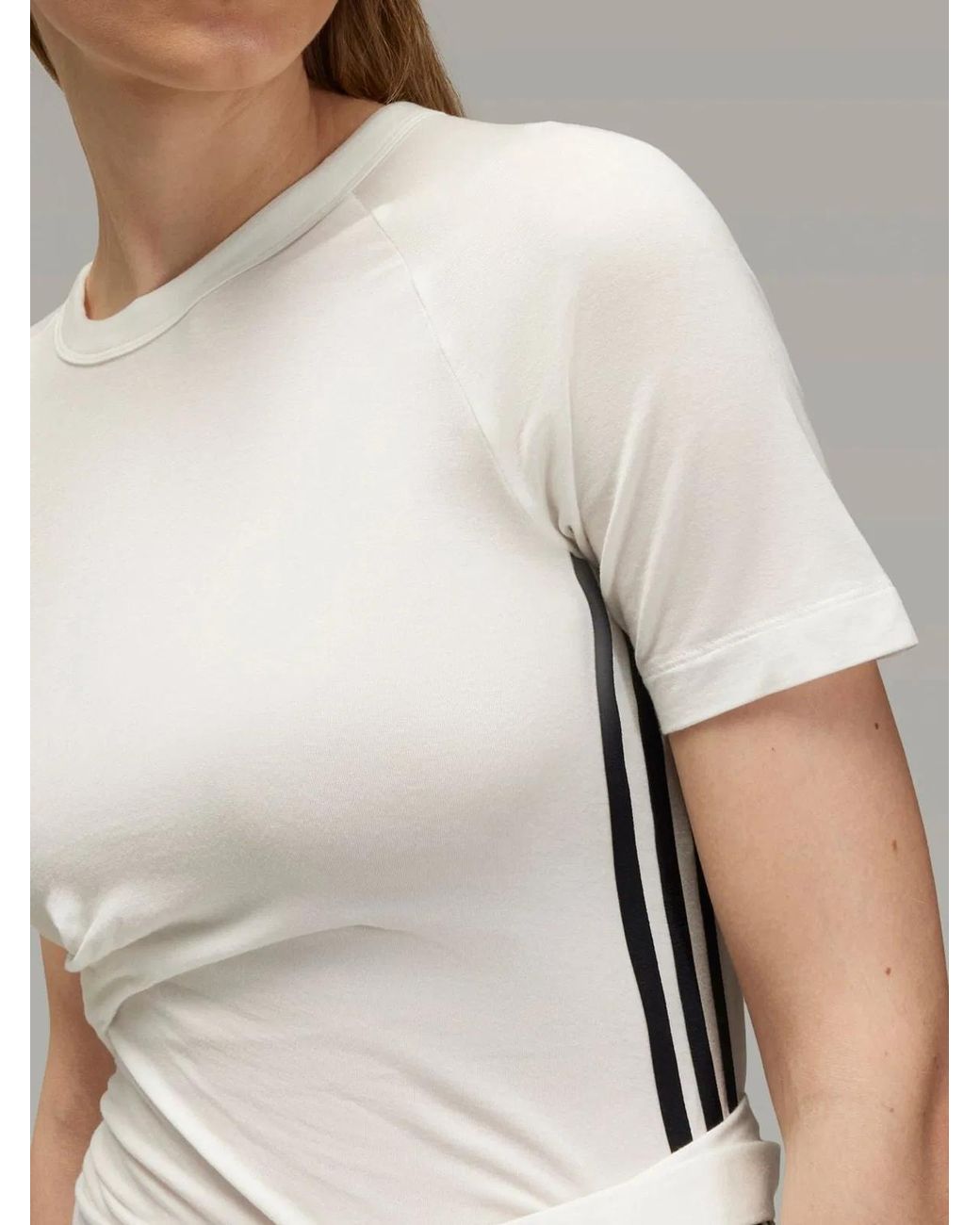 Y-3 White T-Shirt With Laces