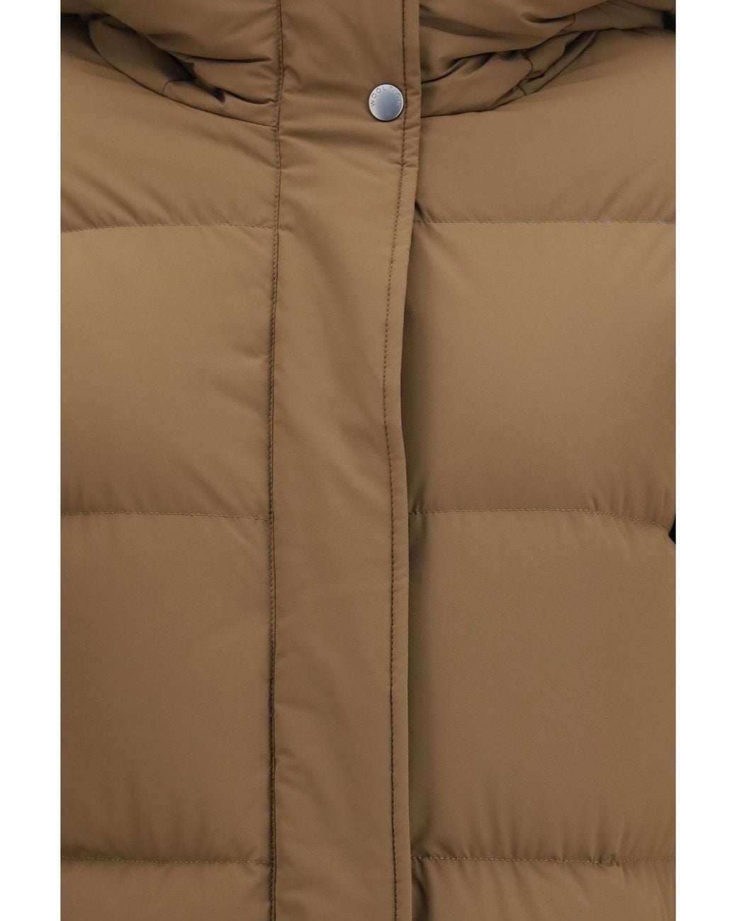 Woolrich Natural Madison Quilted Matt Stretch Nylon Puffer Jacket
