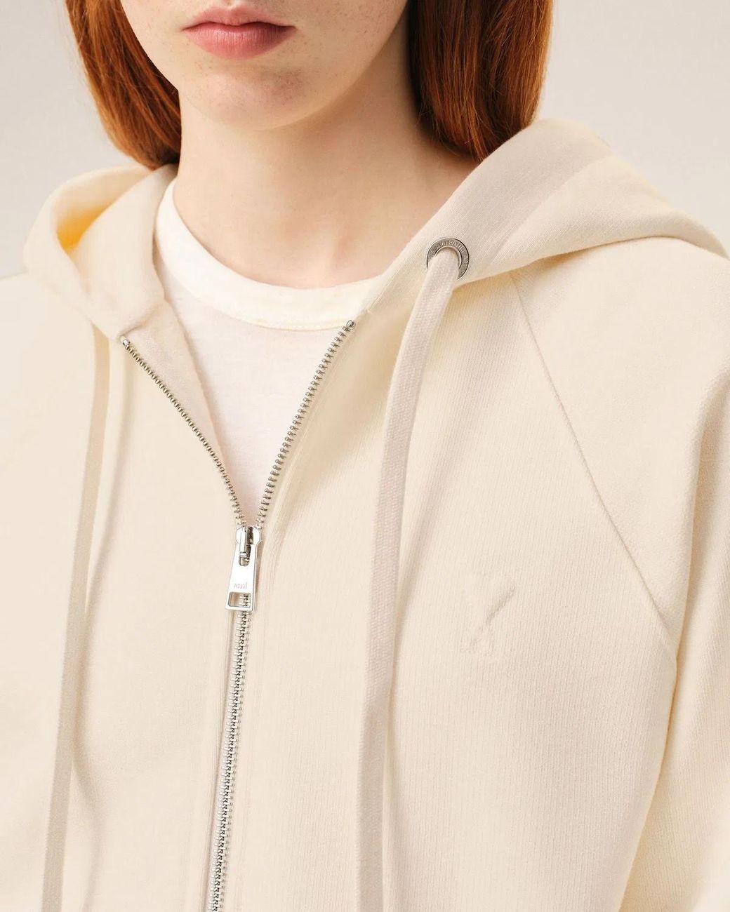 AMI Natural H Embroidered Heart Sweatshirt for men