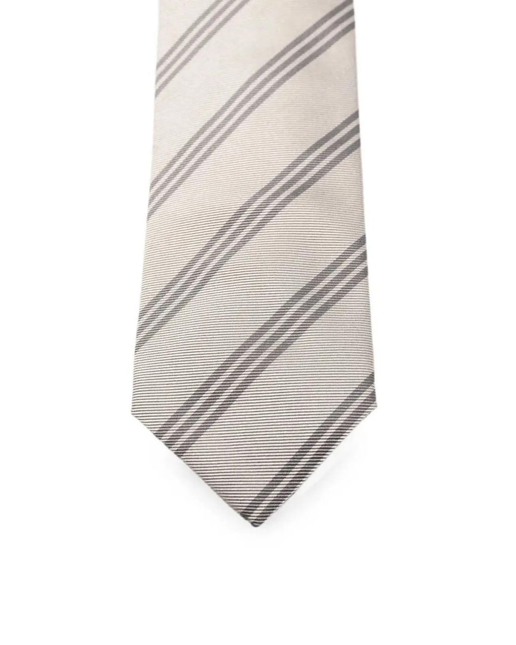 Lardini White Classic Tie Cm 148 Buttom Cm 7 for men