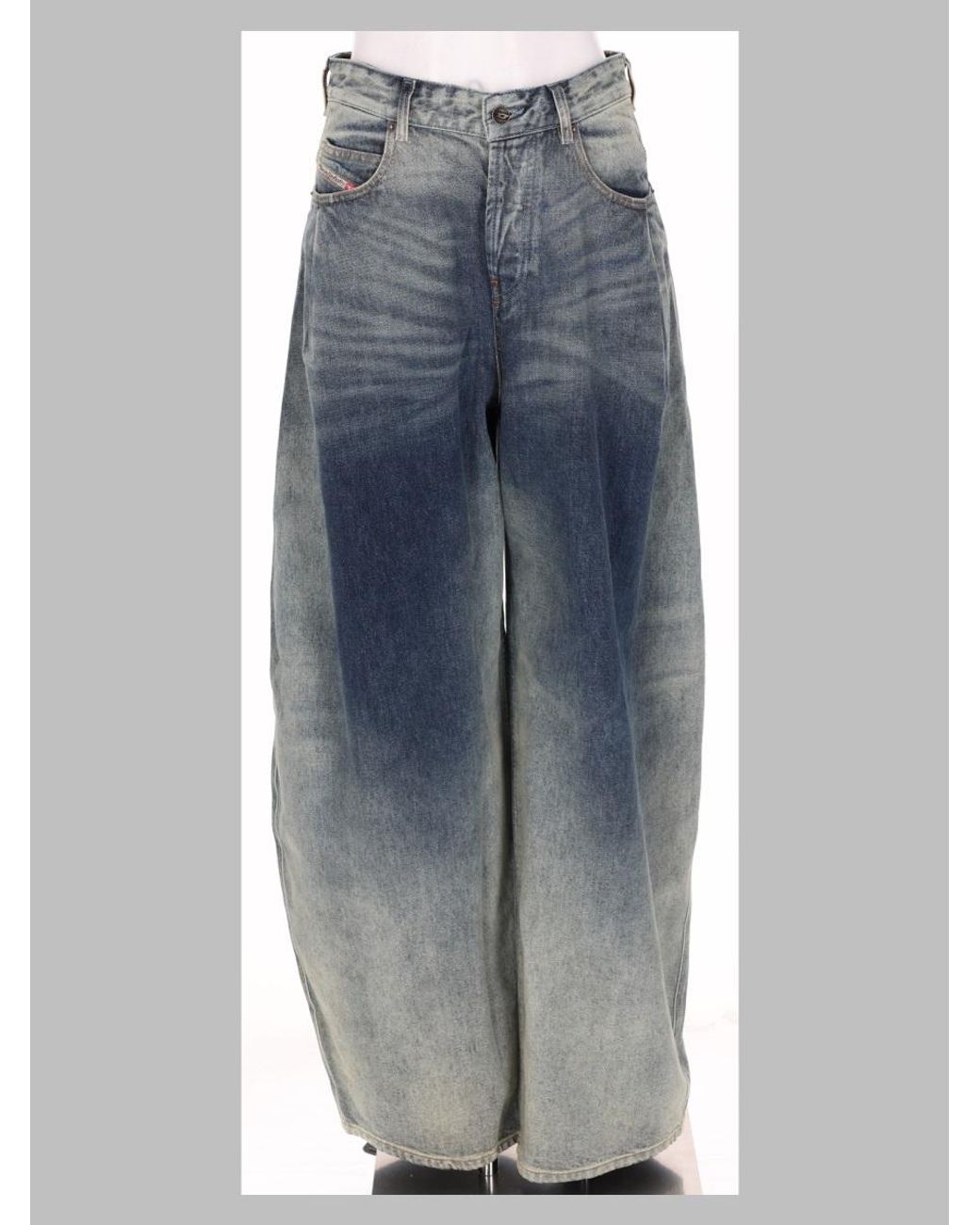 DIESEL Gray Style Patterned Trousers For