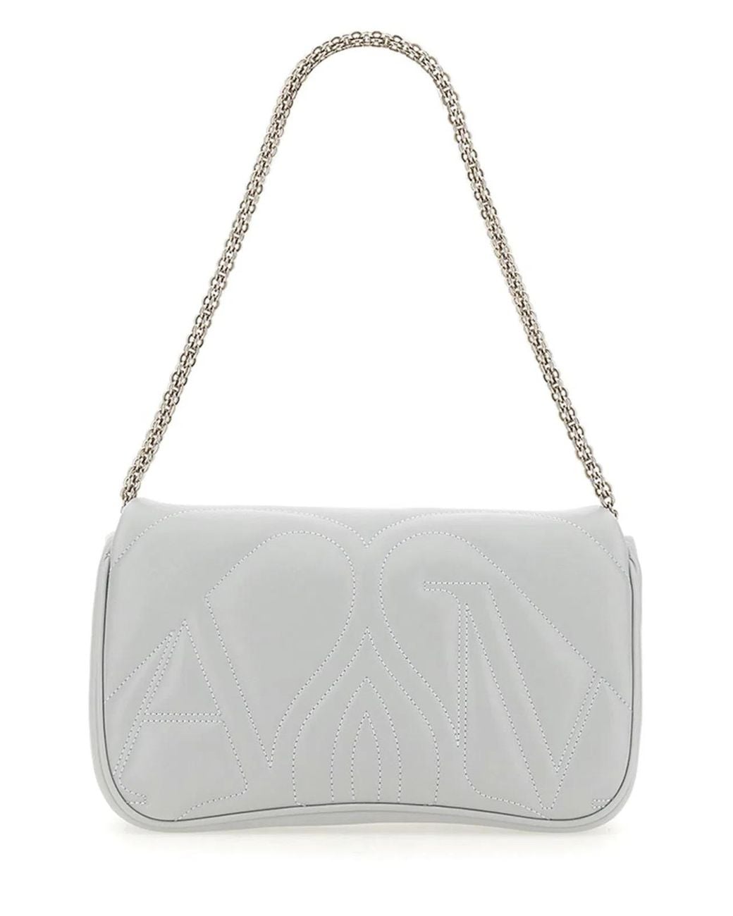 McQueen Gray Shoulder Bag Seal