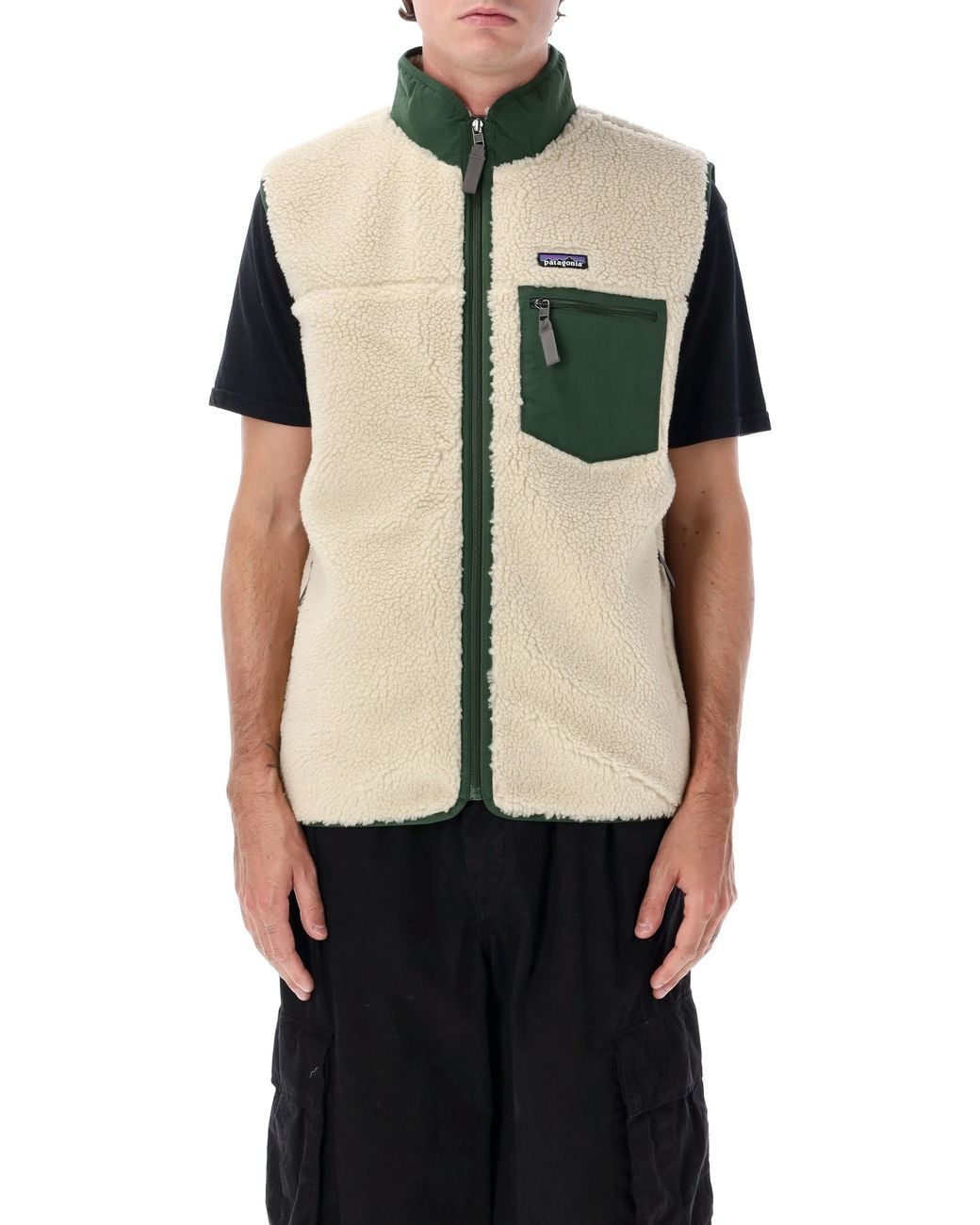 Patagonia Black Classic Retro-X Fleece Vest for men