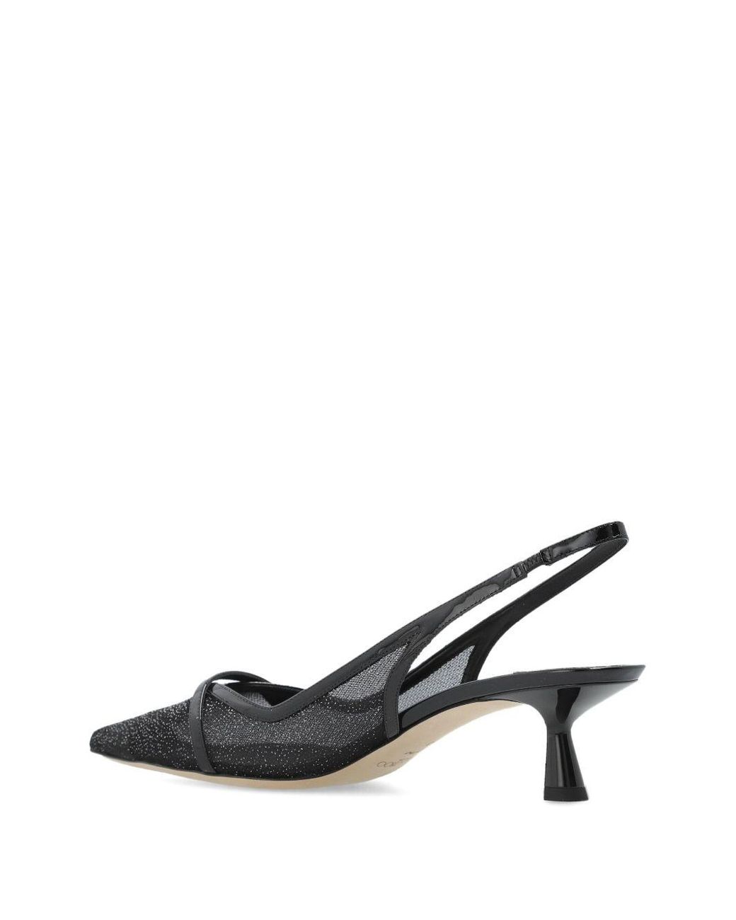 Jimmy Choo Metallic Amita 45 Slingback Pumps