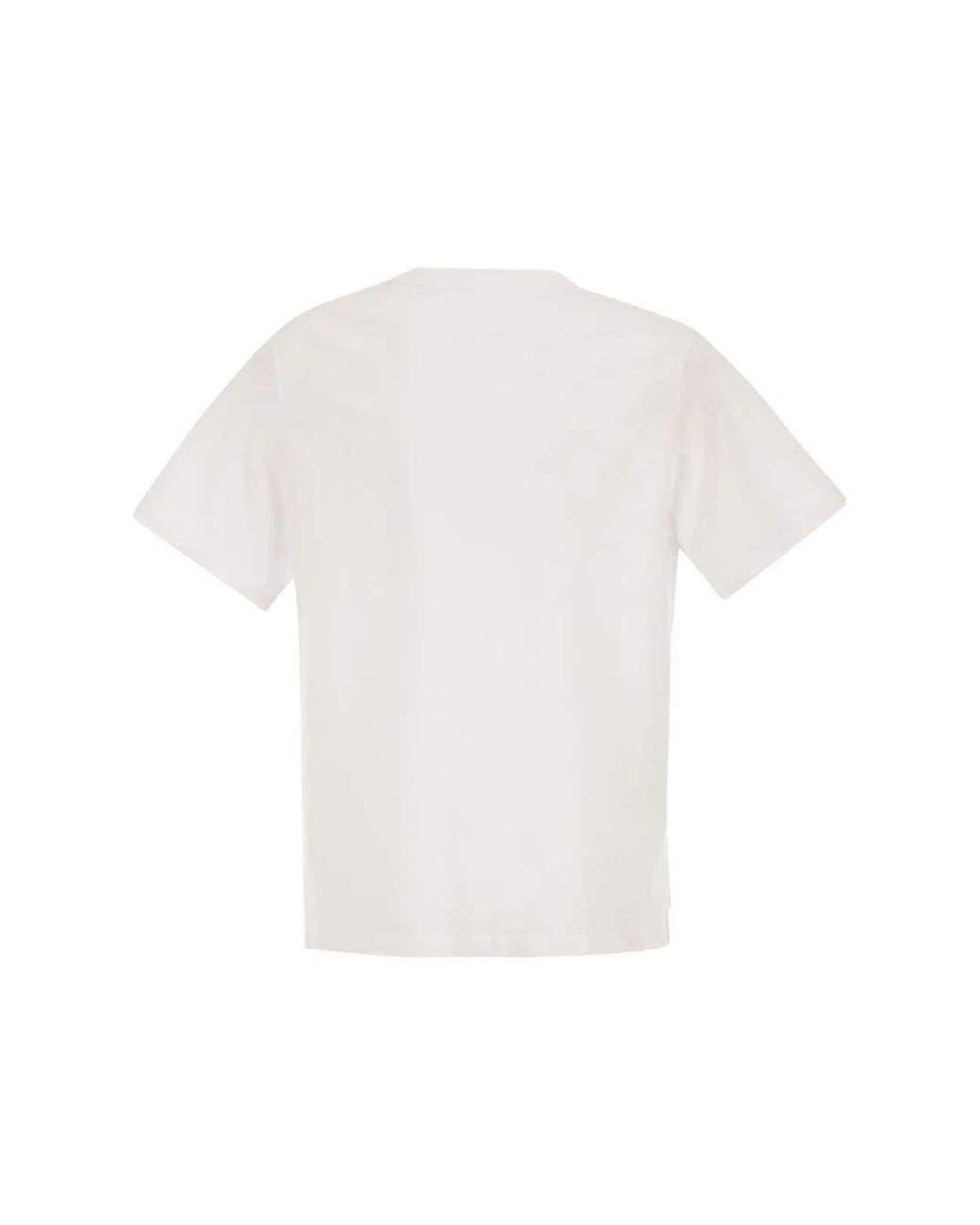 Peserico White Stretch Cotton T-Shirt With Pocket