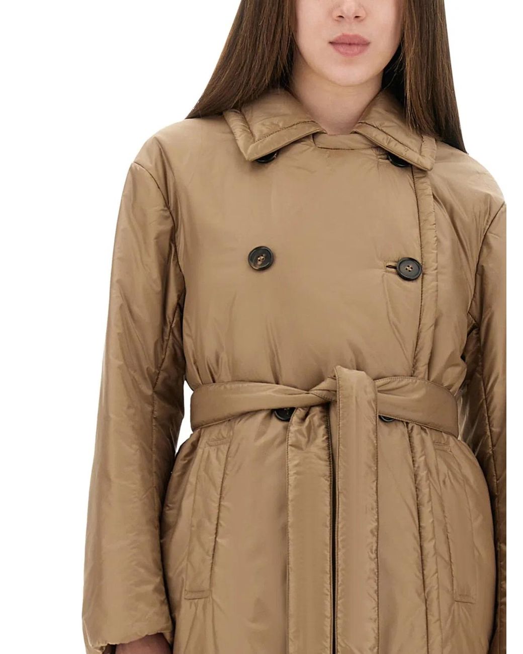 Max Mara Natural S Max Mara Calla Padded Trench Coat