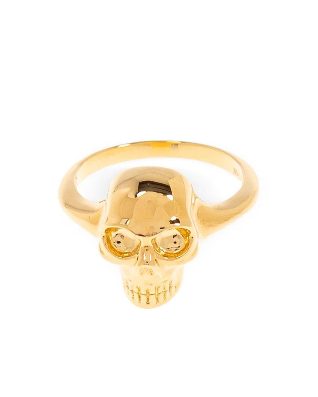 McQueen Metallic Skull Ring