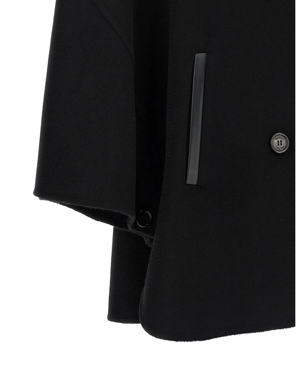 Max Mara Black 'Mxaospite' Cape