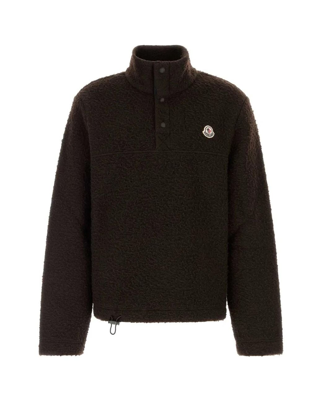 Moncler Black Chocolate Pile Sweatshirt for men