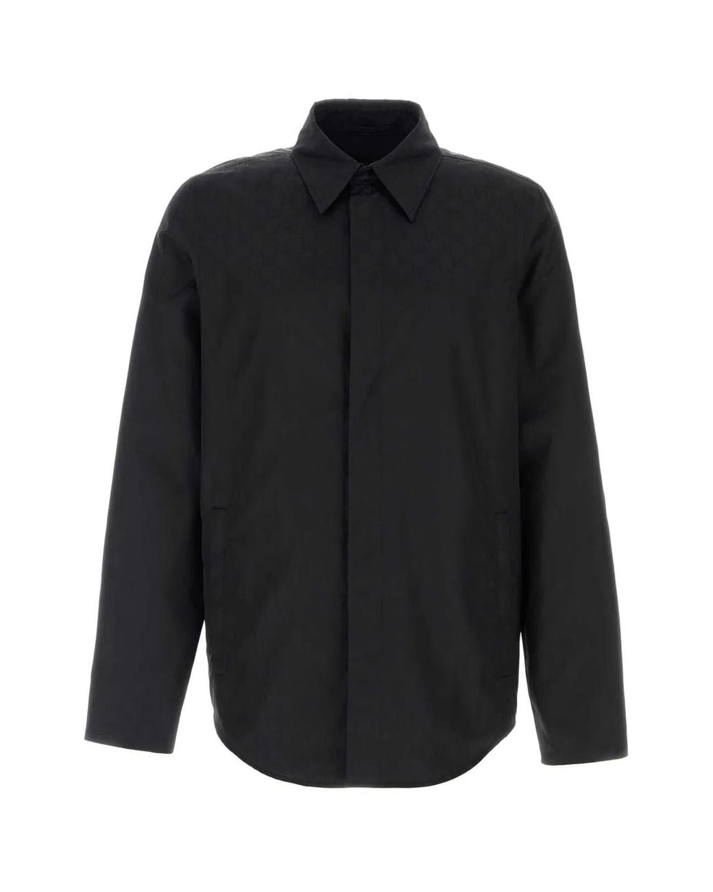 Gucci Black Logo Faille Jackets for men