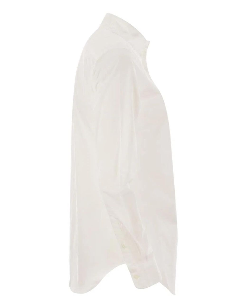 Polo Ralph Lauren White Ls Brkn St Long Sleeve Button Front Shirt