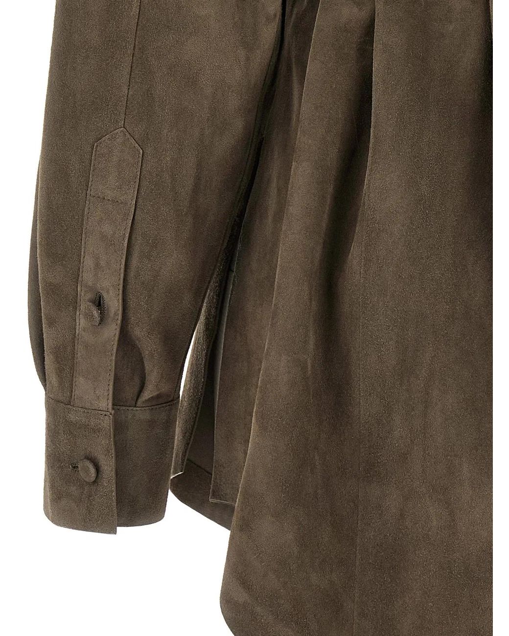 Fendi Green Suede Shirt