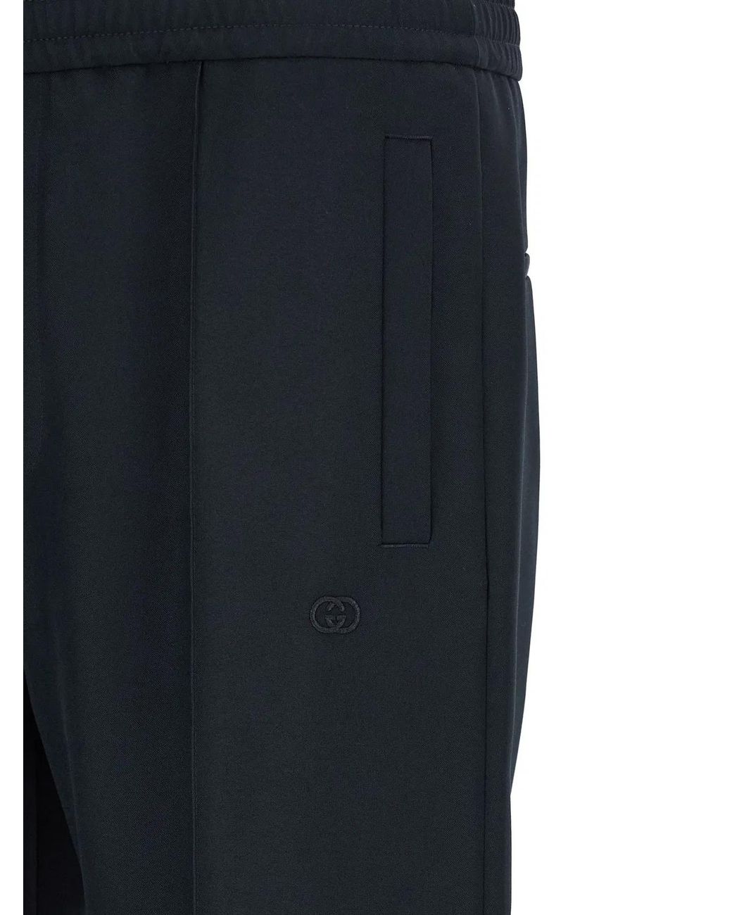 Gucci Blue Technical Panama Pants for men