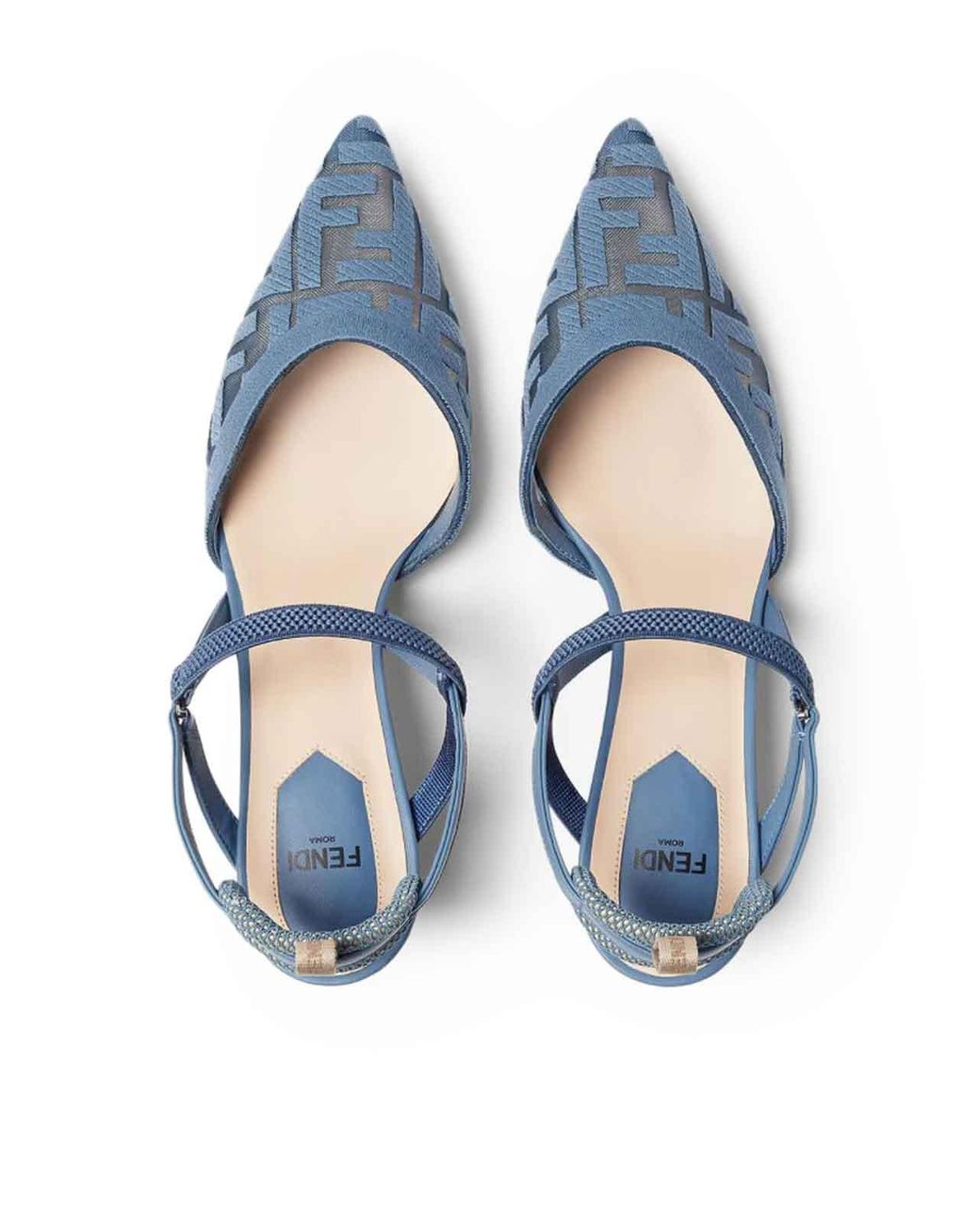Fendi Blue Colibr Lite Slingback