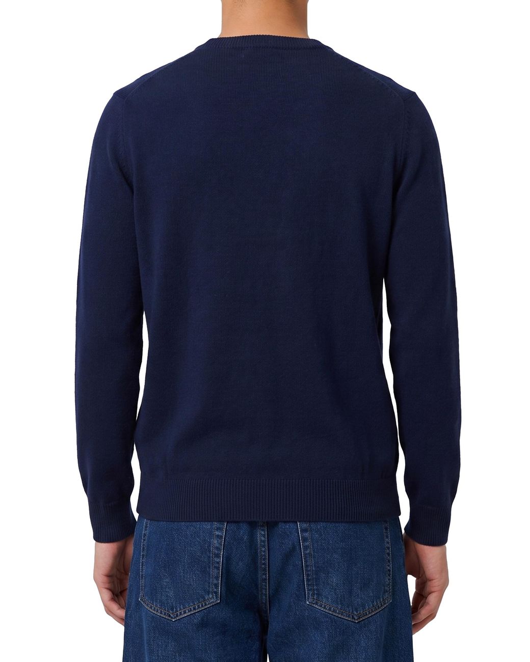 Ballantyne Blue Cashmere Crewneck Diamond Sweater for men