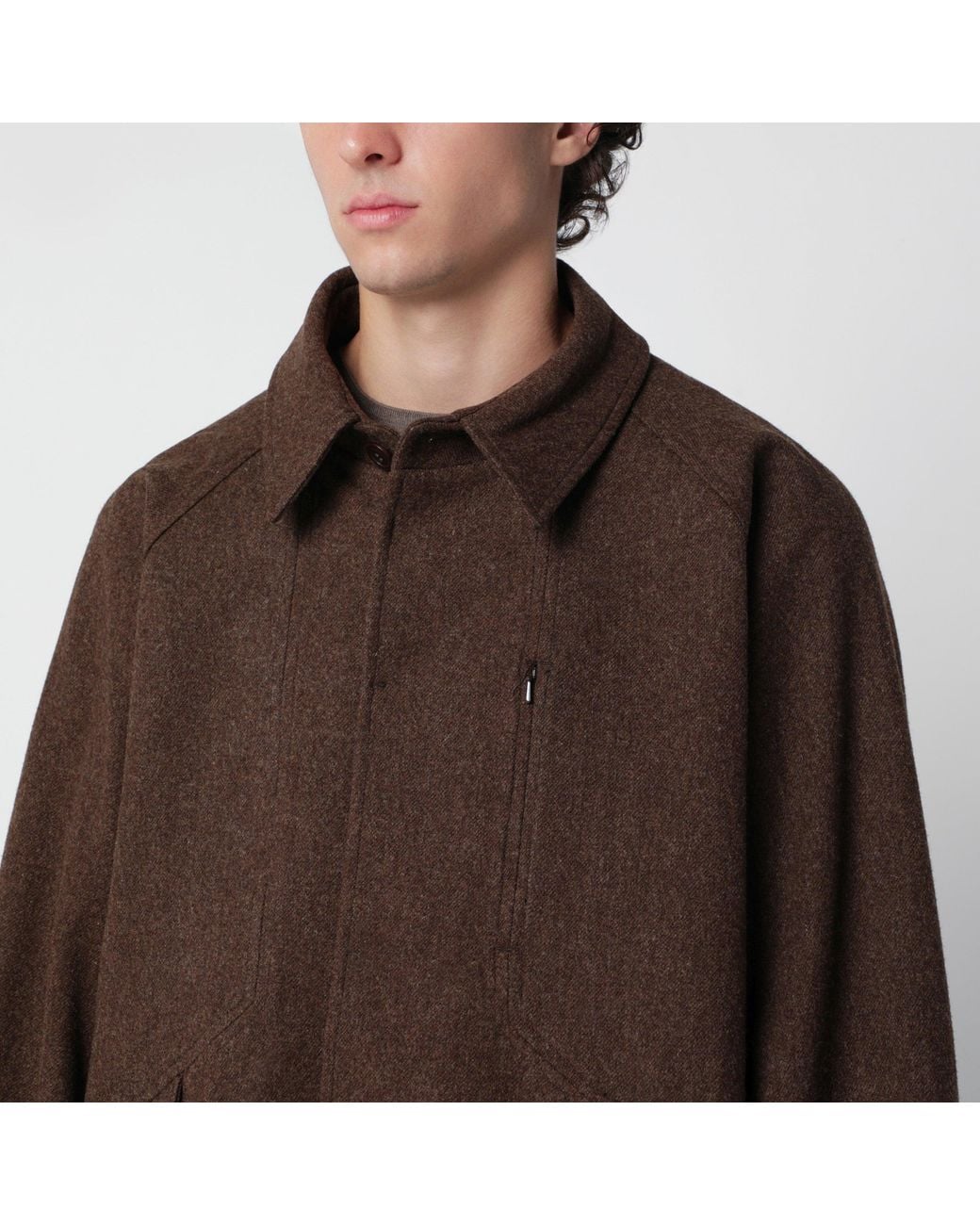 YMC Brown Wool Jacket for men