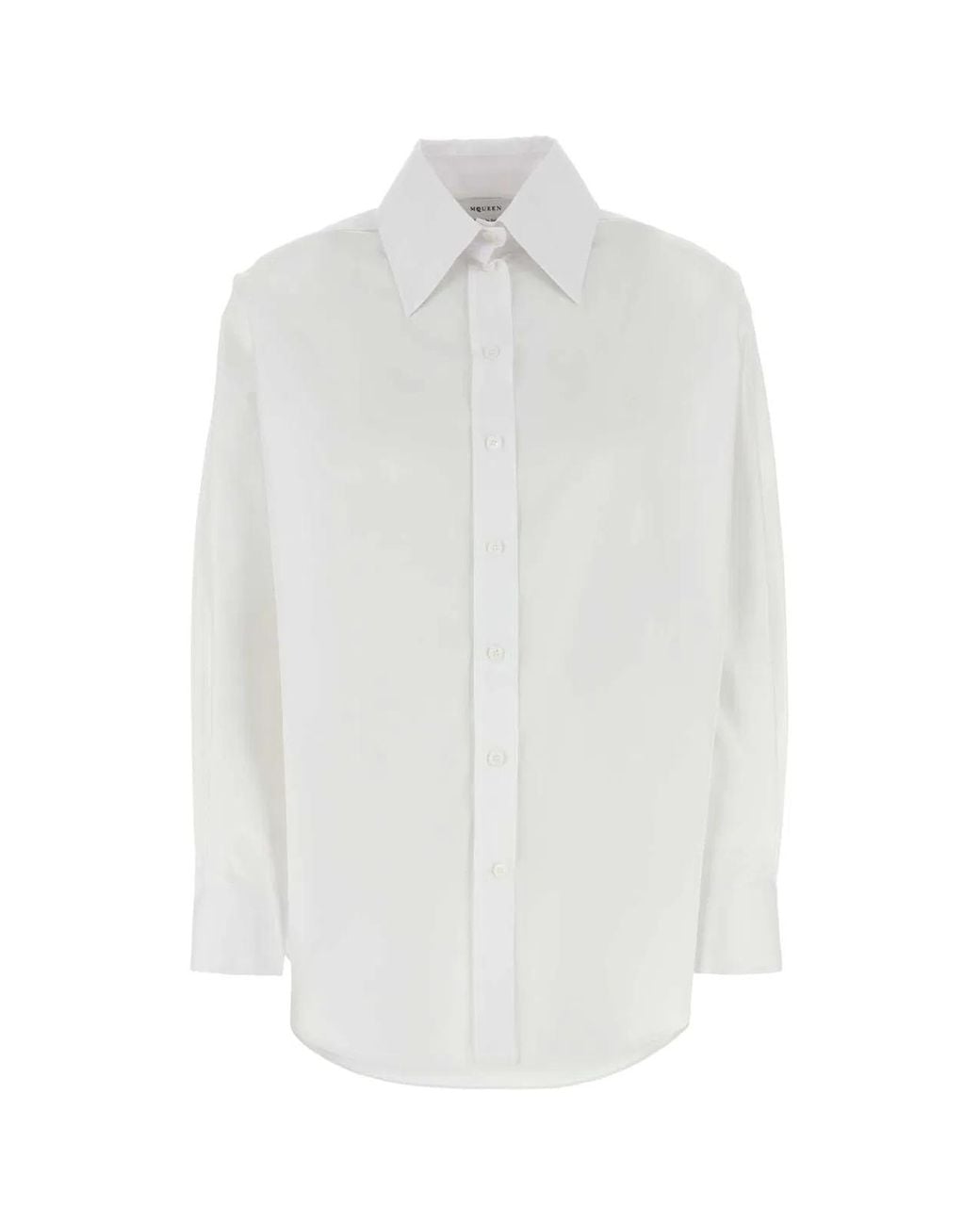 McQueen White Poplin Shirt