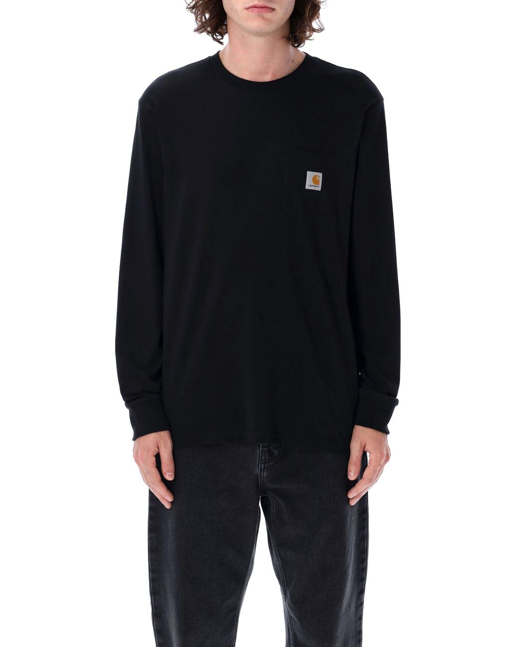Carhartt Black L/S Pocket T-Shirt for men