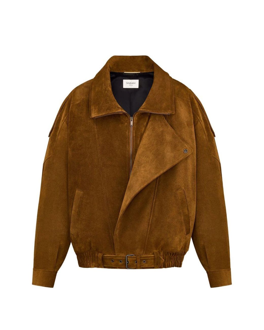 Saint Laurent Brown Walnut Cotton Jacket