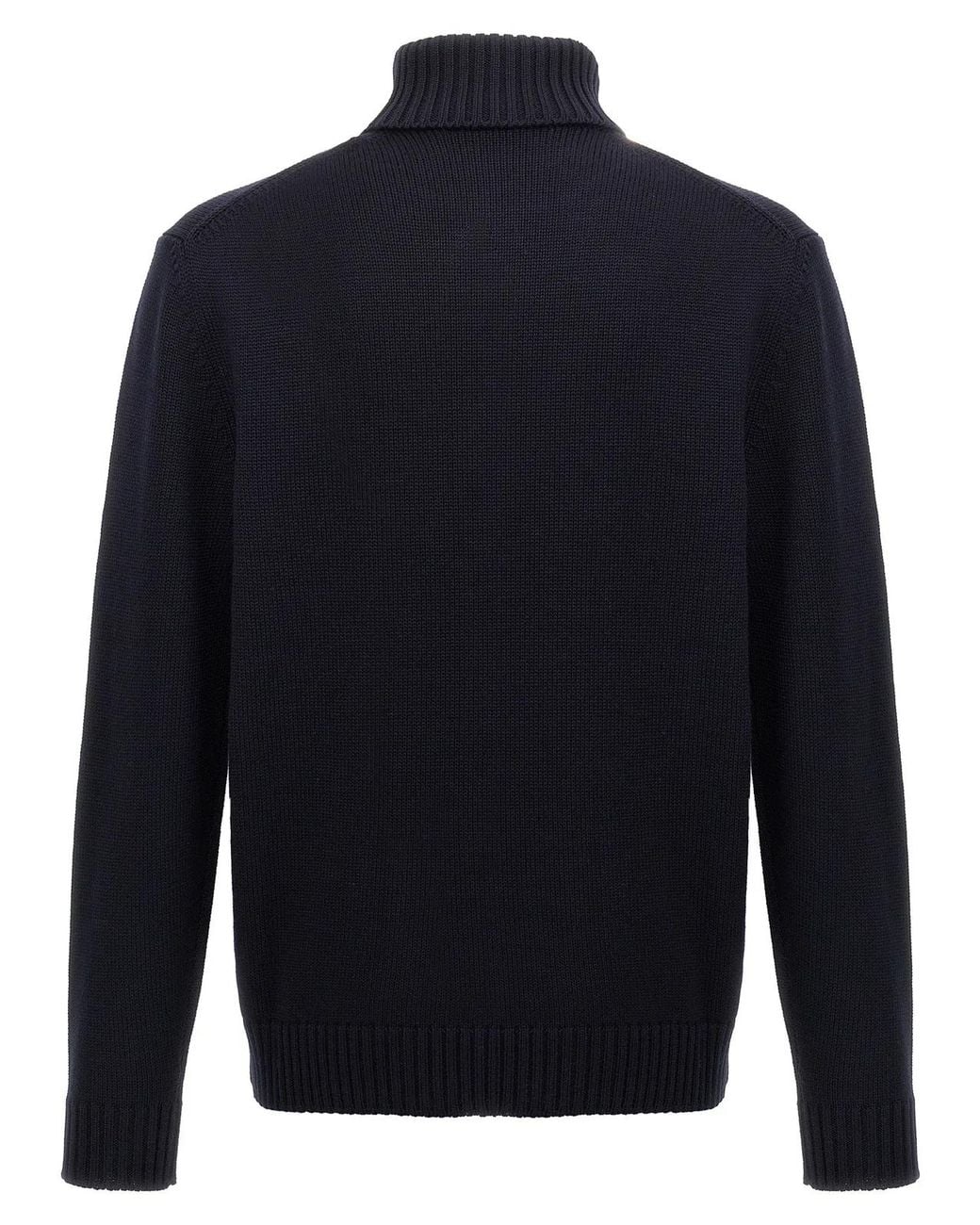 Zanone Blue Turtle-Neck Sweater for men