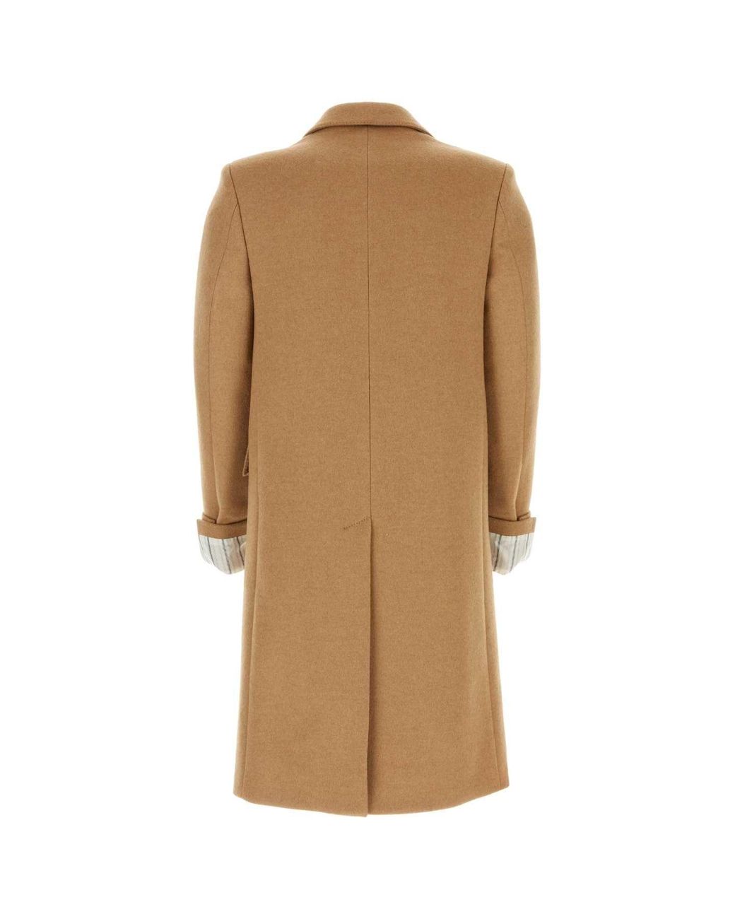 Gucci Natural Leather Single Breasted Coat for men
