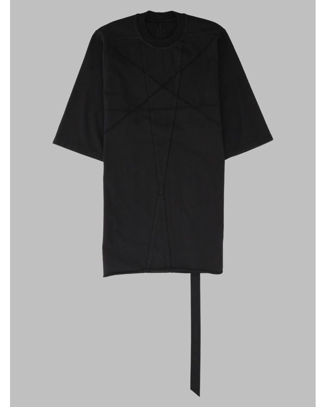 Rick Owens Black T-Shirt "Jumbo" for men