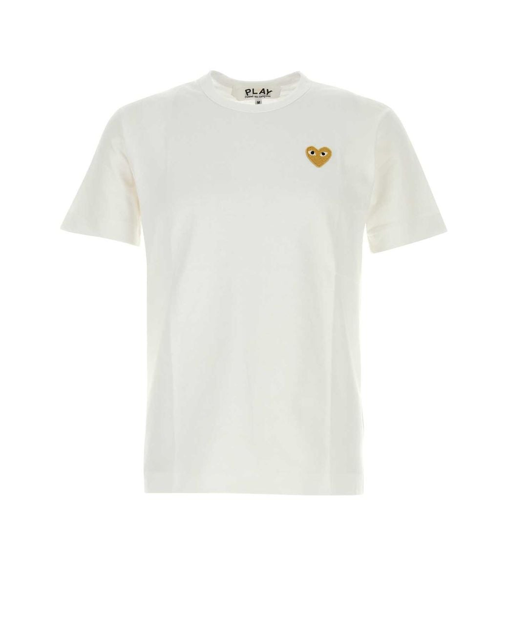COMME DES GARÇONS PLAY White 100% Cotton T-Shirt With Play Graphic Emblem for men