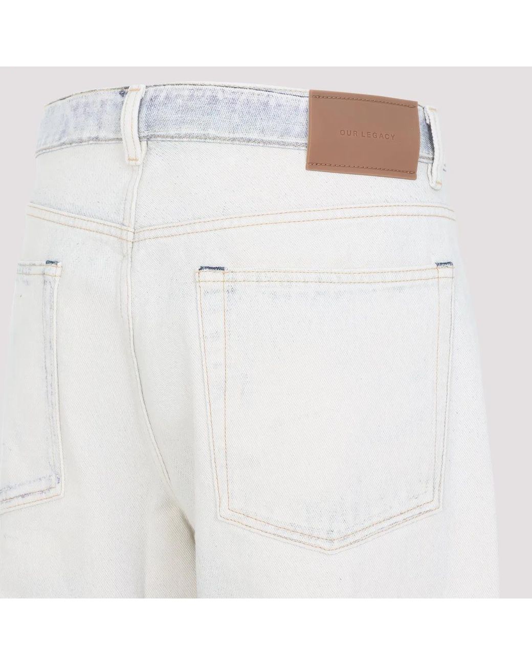 Our Legacy White Jeans Washed for men