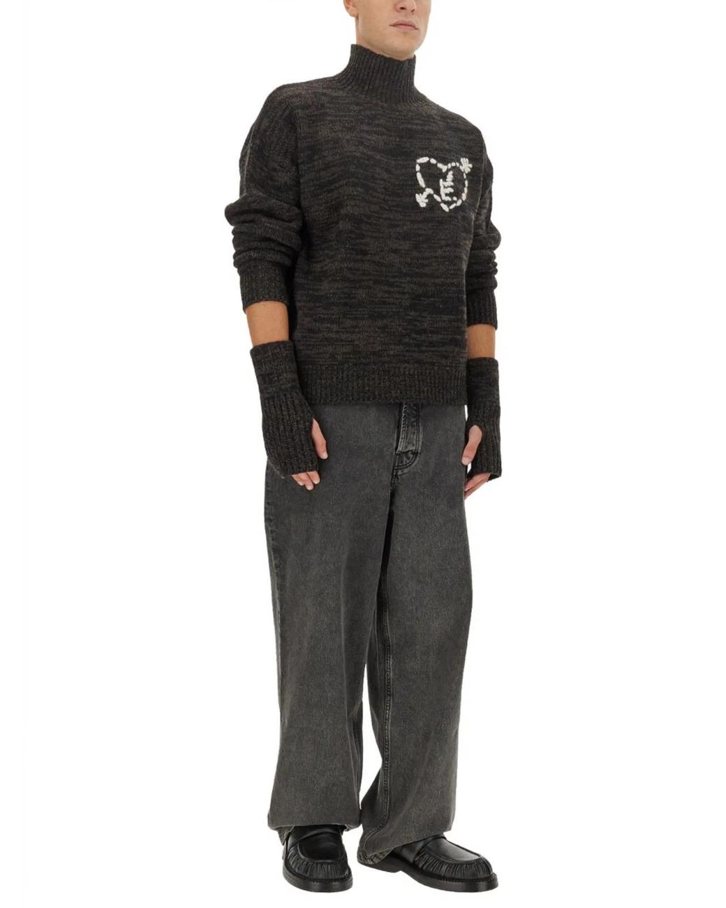 Etudes Studio Black Jersey With Logo for men