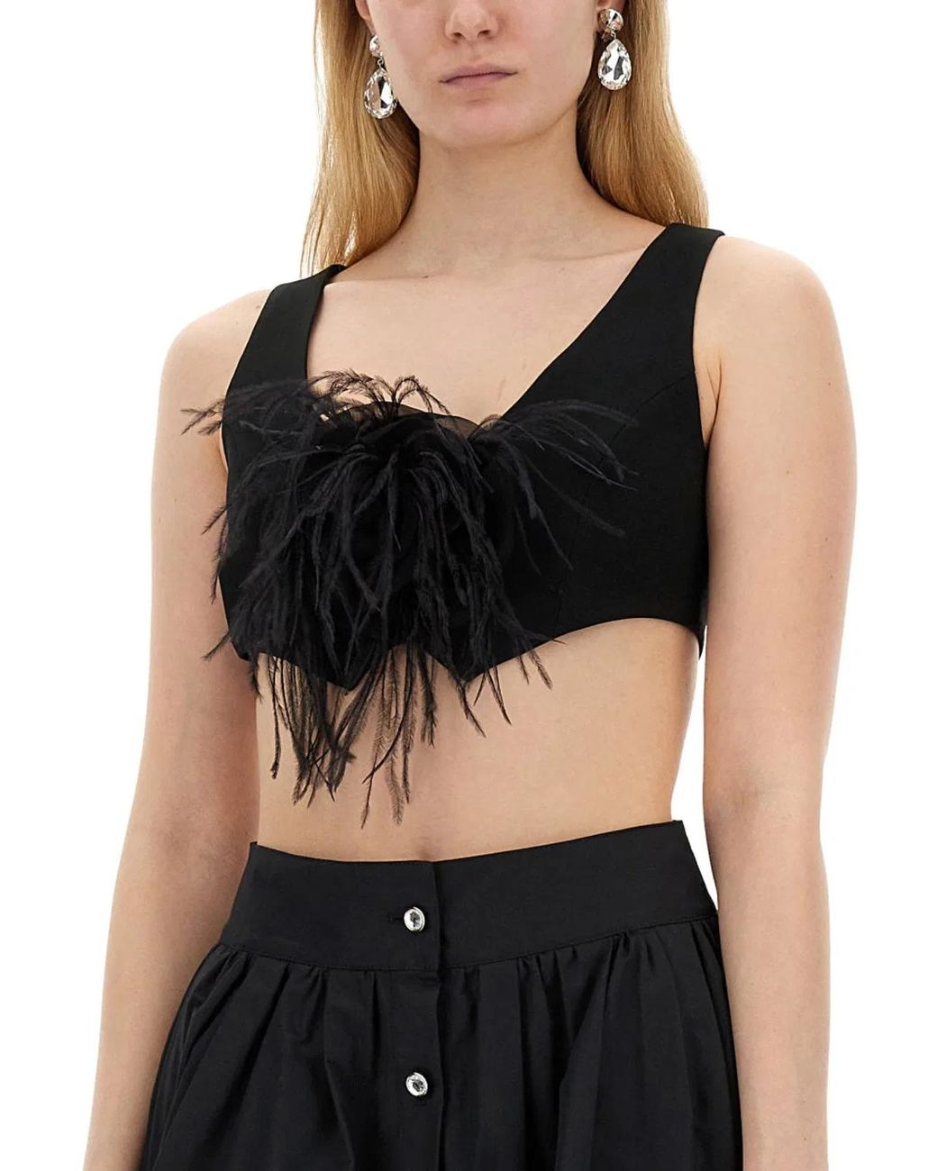 Moschino Couture Black Vests With Rose