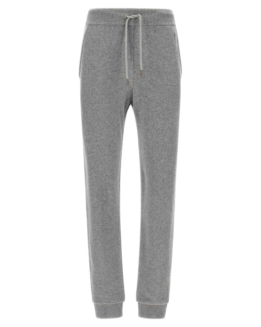 Balmain Gray Cashmere Joggers