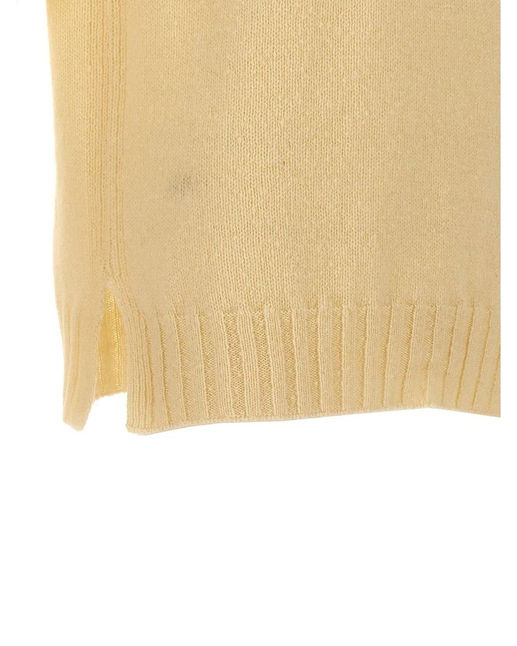 Jil Sander Natural Wool Blend Crew Neck Sweater for men