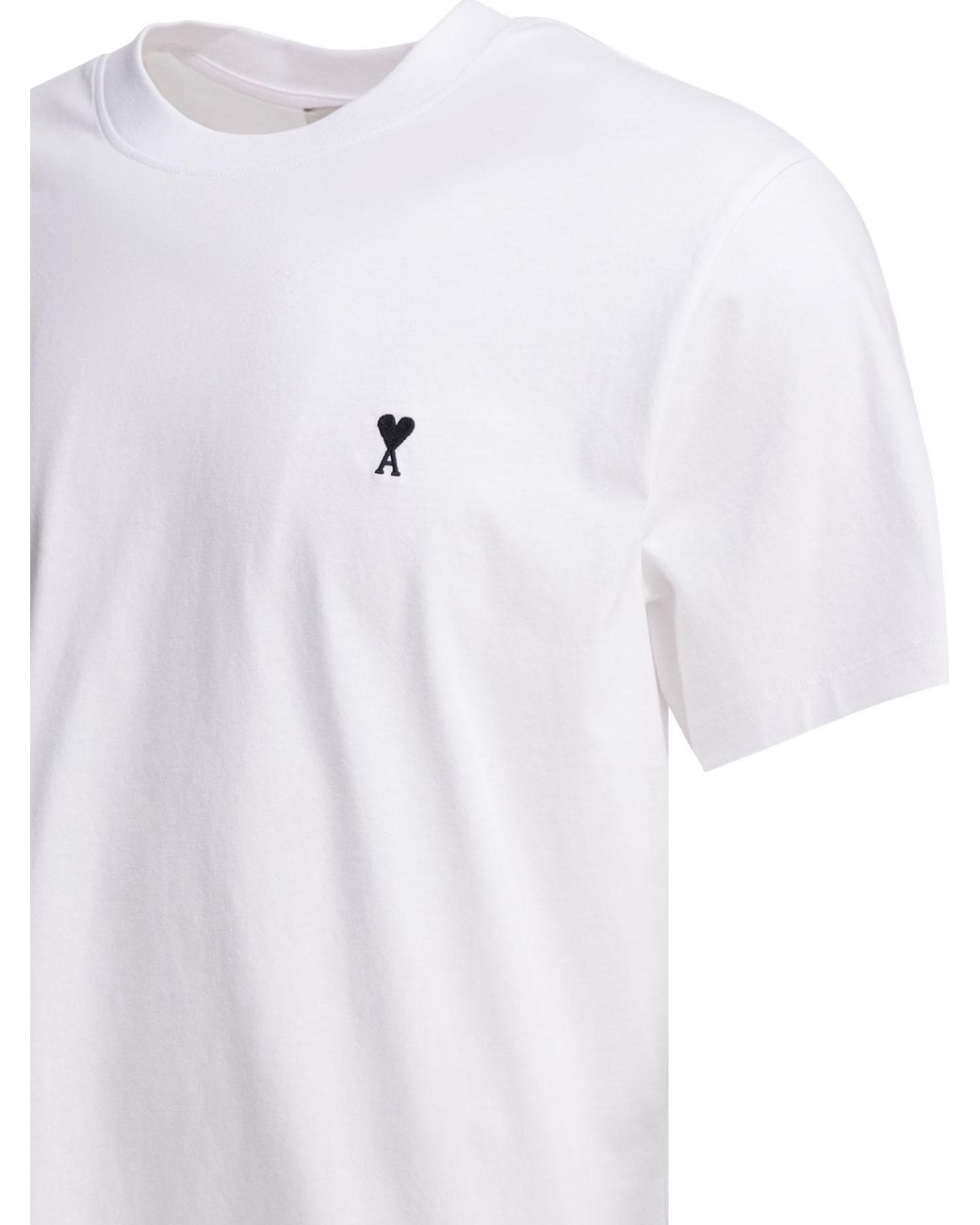 AMI White Ami De Coeur T-Shirt for men