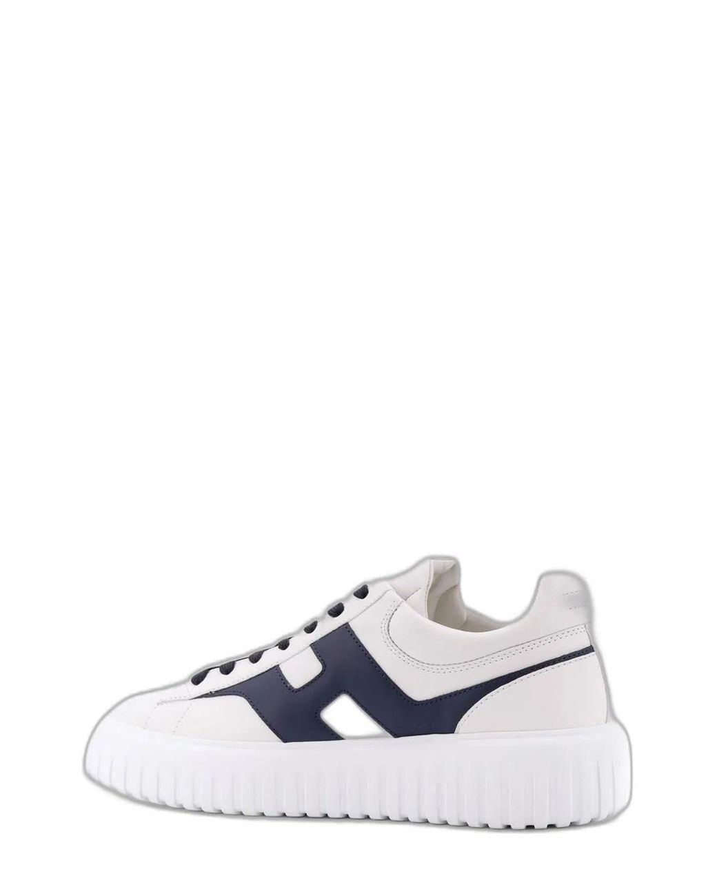 Hogan White H-Stripes Sneakers for men