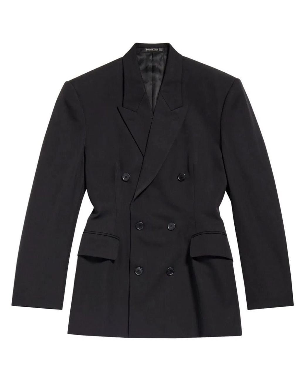 Balenciaga Black Wool Double-Breasted Blazer
