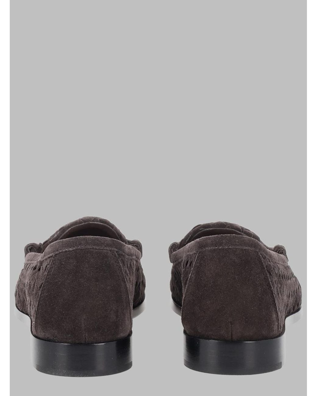 Bottega Veneta Gray Classic Loafers