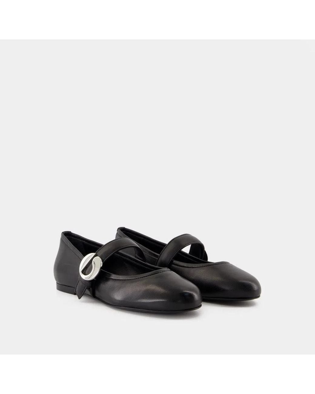 Coperni Black Belt Ballerinas