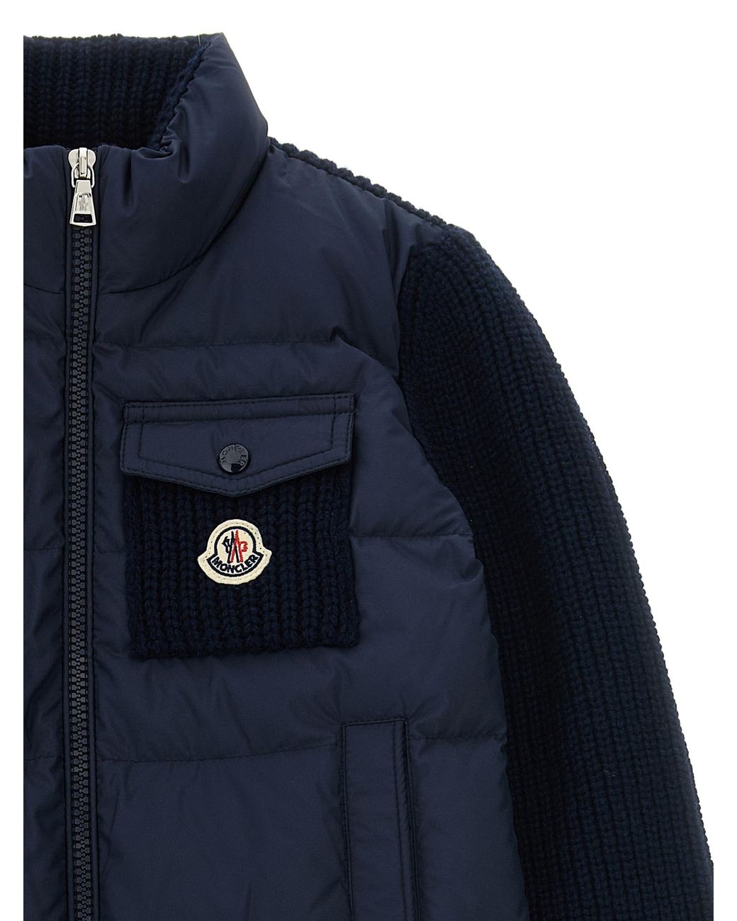 Moncler Blue Enfant Padded Cardigan