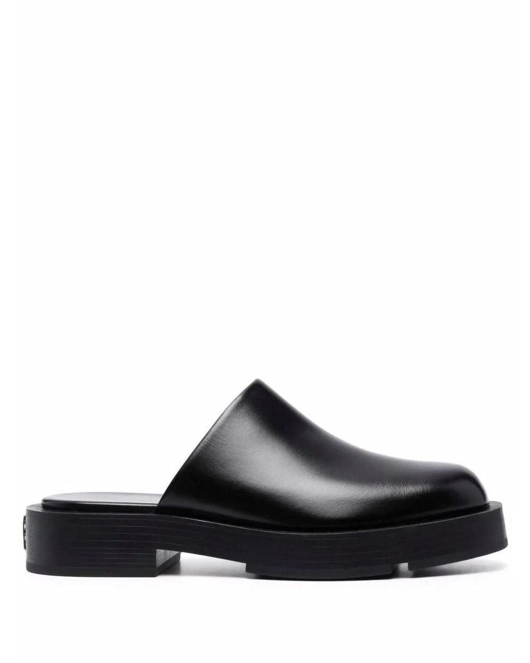 Givenchy Black Squared Loafers With 4 Cm Heel