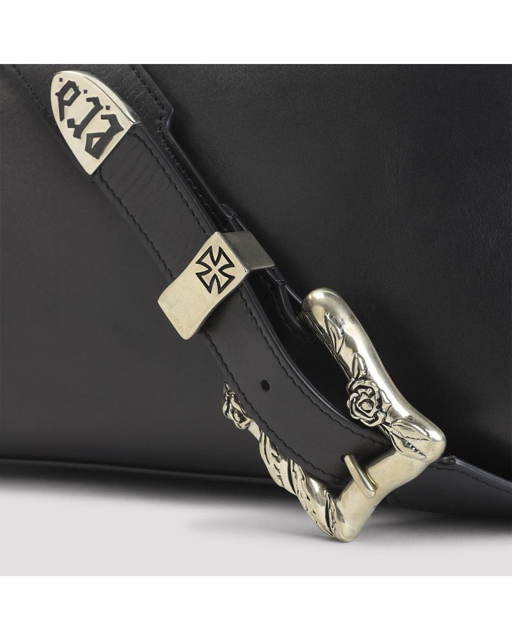 Enfants Riches Deprimes Black Belt Strap Shoulder Bag for men