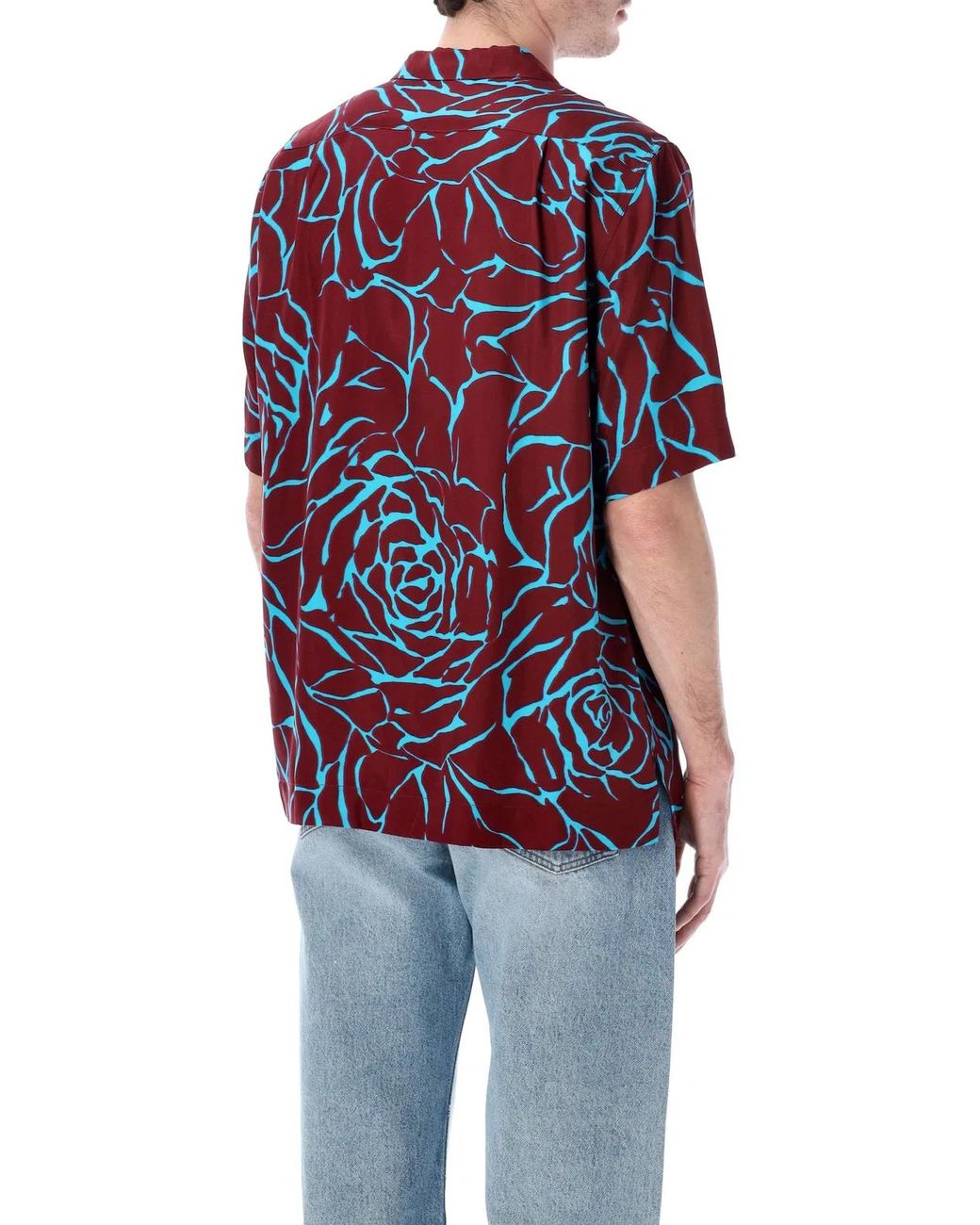 Dries Van Noten Blue Carltone Boxy Shirt for men