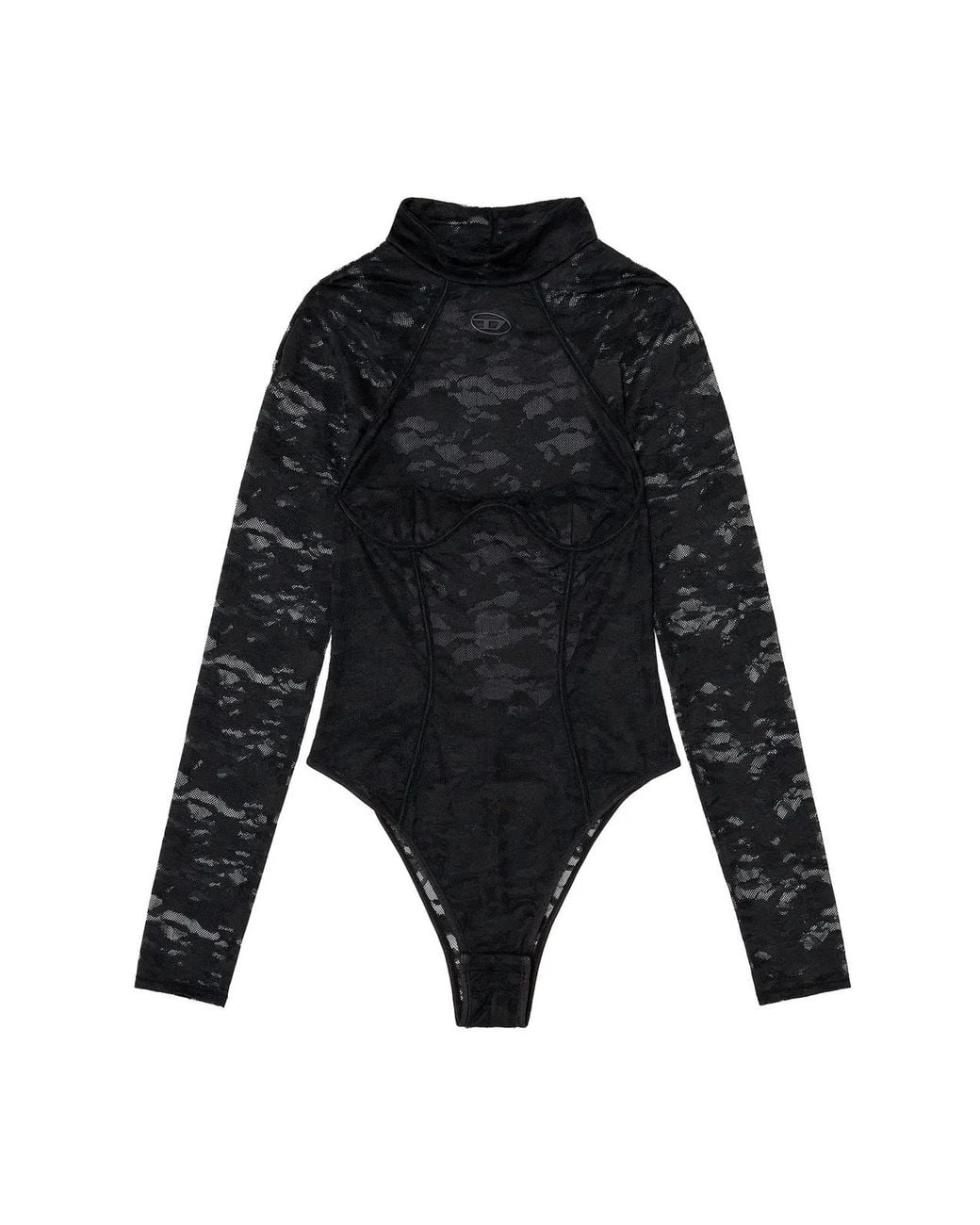 DIESEL Black Halterneck Mini Bralette With Back Design