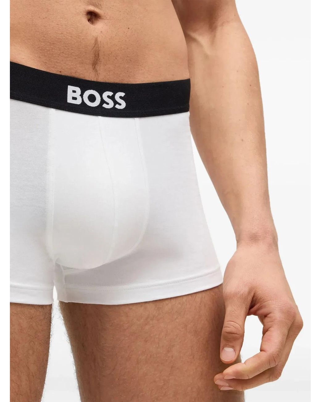 Boss White Boxer for men