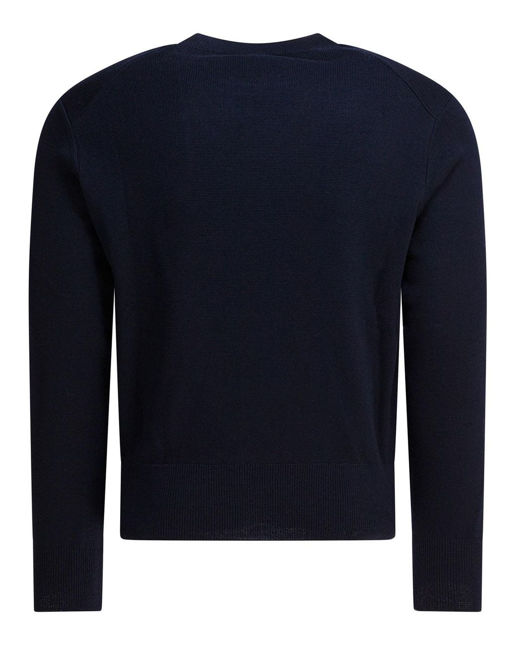 AMI Blue Wool Crewneck Sweater for men